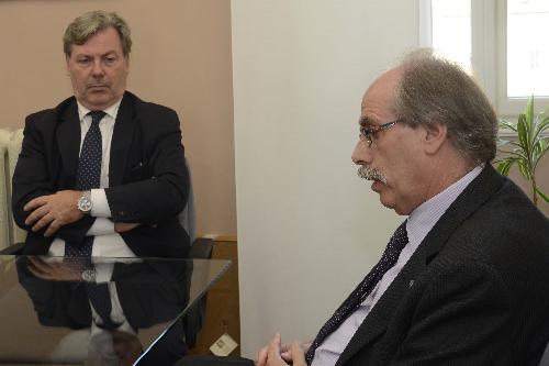 Gianni Torrenti (Assessore regionale Cultura, Sport e Solidarietà) incontra Vojko Volk (Console generale Repubblica di Slovenia) - Trieste 12/10/2017